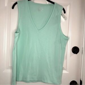 J. Crew Factory Mint Slub Cotton Tank